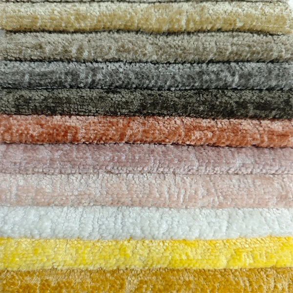 Material 100% poliester Jacquard Chenille pentru husa de canapea