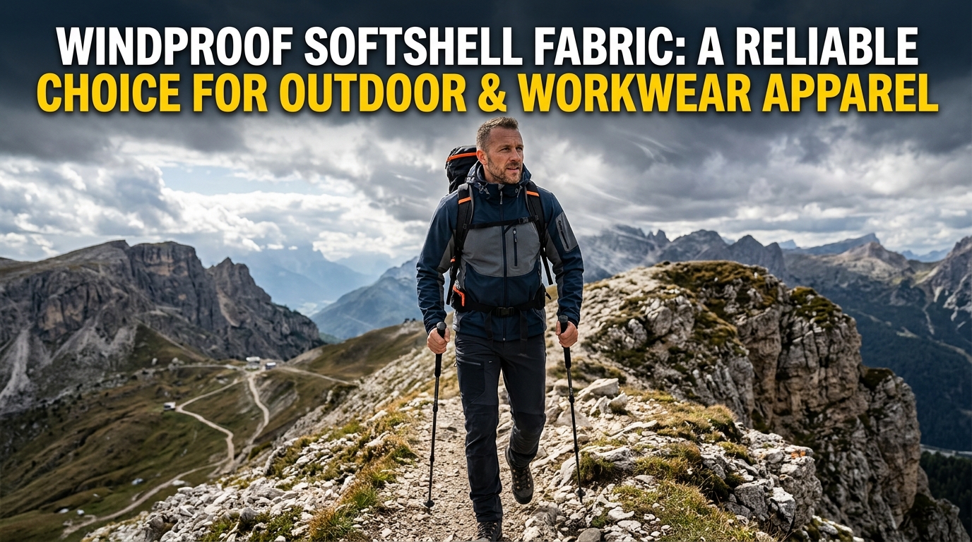 Țesătură Softshell rezistentă la vânt: O alegere de încredere pentru îmbrăcăminte de exterior și de lucru